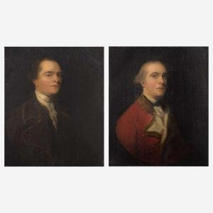 WALTON Henry 1746-1813,Pair of Portraits of Gentlemen, Bust-Length,Freeman US 2023-02-14