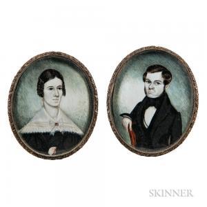 WALTON Henry 1804-1865,Portraits of a Man and Wife,Skinner US 2018-08-12