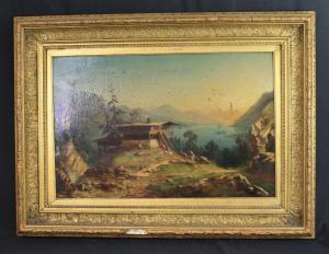 WALTON James Trout,Alpine landscape,1856,Peter Francis GB 2016-05-18