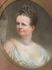 WALTON John Whitehead 1800-1800,portraits.of a Gentleman and Lady,1890,Reeman Dansie GB 2021-07-25