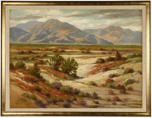 WALTON Richard Guy 1914-2005,Blooming desertwith mountains,1914,John Moran Auctioneers US 2010-03-16