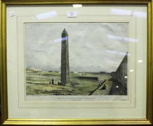WALTON W.L 1834-1855,Cleopatra's Needle with Part of Alexandria, taken ,Tooveys Auction 2022-01-18