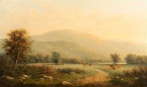 WALTON William 1843-1915,Landscape with Cattle,Hindman US 2016-10-08