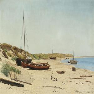 WANDAHL William 1859-1944,Danish coastal scape,1893,Bruun Rasmussen DK 2016-01-25