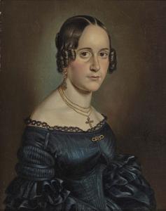 WANDERER Wilhelm 1804-1863,Portrait ofa woman,1840,Neumeister DE 2021-04-14