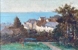 WANE Richard 1852-1904,A view across Mounts Bay from Newlyn,David Lay GB 2024-04-11