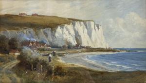 WANE Richard 1852-1904,Village beneath White Cliffs,David Duggleby Limited GB 2023-11-18