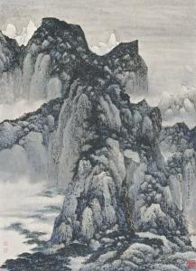 WANG JIQIAN 1907-2003,MOUNTAIN HOUSES IN THE MIST,1982,Sotheby's GB 2013-10-05