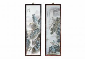 WANG Jun Ying 1970,waterfalls in a mountainous landscape,1987,Zeeuws NL 2019-10-08