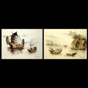WANG Tony,Chinese Boats,Kodner Galleries US 2017-01-18