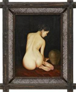 WANG Xiuzhang 1959,Nude,2003,Uppsala Auction SE 2015-06-12