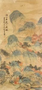 WANG YUN 1652-1753,mountainous landscape with pavilions in early autumn,888auctions CA 2019-04-11