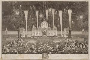 WANGNER Jakob 1703-1781,Artificio de fuego que el Exmo Sor Conde del Monti,Duran Subastas 2023-10-25