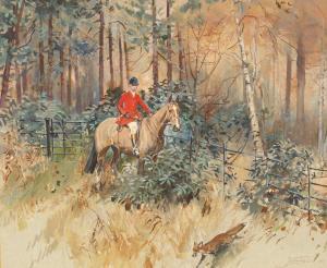 WANKLYN Joan 1924-1999,Hunting Scene,1965,Simon Chorley Art & Antiques GB 2023-02-14