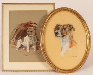 WANKLYN Joan 1924-1999,Tina/portrait of a dog,1960,Simon Chorley Art & Antiques GB 2023-02-14