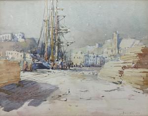 WANLESS Harry 1872-1934,Low Tide Brixham Harbour,David Duggleby Limited GB 2023-06-16