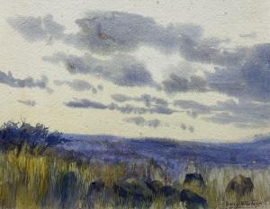 WANLESS Harry 1872-1934,View over the Yorkshire Moors,Duggleby Stephenson (of York) UK 2024-02-02