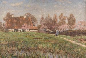 WANSLEBEN Arthur 1861-1917,Duesseldorf Flowering time,Hargesheimer Kunstauktionen DE 2021-03-13