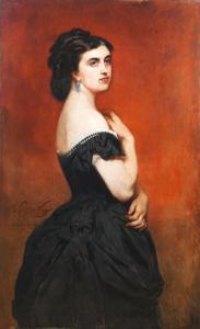 WAPPERS Gustaaf 1803-1874,Portrait de Marie Elisabeth Catherine BERTERA-WAPP,Ruellan FR 2023-09-02