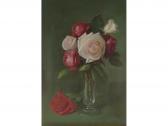 WARBURTON DANIEL 1859-1919,Roses in a glass vase,Capes Dunn GB 2014-03-25