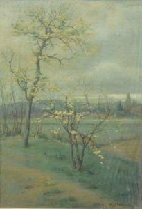 WARD Alfred 1873-1927,Trees in blossom,Gilding's GB 2013-02-26