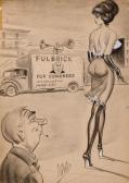 WARD Bill 1919-1998,Fulbrick for Congress, cartoon illustration,Heritage US 2012-10-13