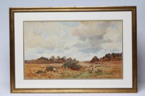 WARD Cyril 1863-1935,Shepherd and Flock on Moorland,Hartleys Auctioneers and Valuers GB 2022-03-16