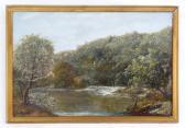 WARD James Charles 1830-1875,A wooded river landscape with an angler trout,1861,Claydon Auctioneers 2020-10-03