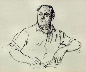 WARD John Stanton 1917-2007,portrait of a man reading a book,Canterbury Auction GB 2017-06-06
