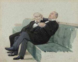WARD Leslie 1851-1922,Gladstone and Harcourt, 'Babble and Bluster',Christie's GB 2005-12-14