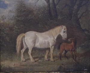 WARD Martin Theodore 1799-1874,Mare and a Foal in a Landscape,Rowley Fine Art Auctioneers 2022-01-15