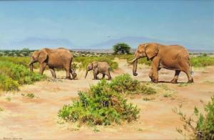 WARD Norman 1960,After the Crossing - Elephant,2000,Christie's GB 2000-11-16