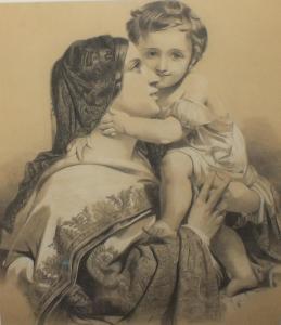 WARD W.J,A portrait of a lady and child in period costume,Cuttlestones GB 2018-03-08