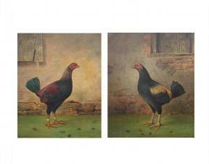 WARD William H. 1850-1891,A PAIR OF FIGHTING COCKS,1891,Dreweatts GB 2023-06-14