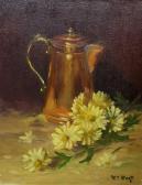 WARD William Winthrop,Still Life with Daises and Copper Pitcher,Clars Auction Gallery 2008-09-14