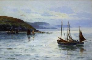 WARDEN L 1800-1900,Fishing Boats off the Isle of Man,Simon Chorley Art & Antiques GB 2010-10-21