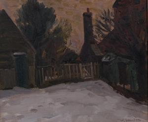 WARDEN William 1908-1982,garden scene,Burstow and Hewett GB 2024-02-29