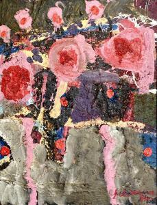WARDMAN Clare 1960,Abstract in Pink,1984,David Lay GB 2024-04-11