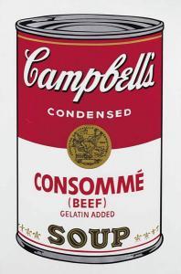 WARHOL Andy 1928-1987,Consomm , from Campbell's Soup I,1968,Menzies Art Brands AU 2016-03-23