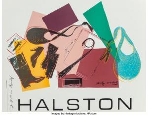 WARHOL Andy 1928-1987,Halston Advertising Campaign Poster (Women's Acces,1982,Heritage US 2017-12-12