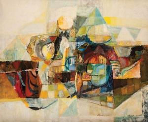 WARING G,Paysage cubiste,1971,Aguttes FR 2011-10-24