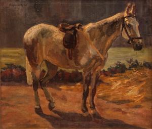 WARMBOLDT Otto 1913-1941,Horse in landscape,1993,Keys GB 2017-02-08