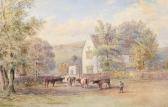 WARMINGTON Ebenezer Alfred 1830-1903,Cattle before a country house,1879,Peter Wilson GB 2021-10-07
