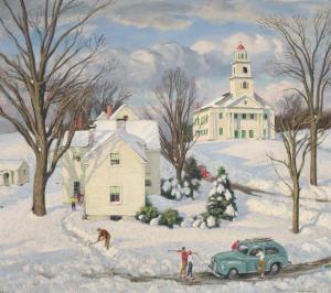 WARNER Everett Longley 1877-1963,New England Pastime,1948,Bonhams GB 2021-11-18
