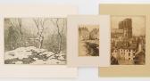 WARNER Everett Longley 1877-1963,Paris; Pont Neuf; Winter Landscape,1903,Rachel Davis US 2023-06-03