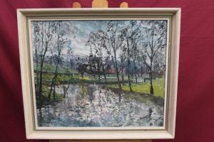 WARNER Harold 1900-1900,Tree-lined river,Reeman Dansie GB 2016-09-27