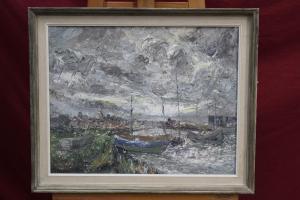 WARNER Harold 1900-1900,Wind and Rain Rowhedge,Reeman Dansie GB 2018-04-10