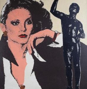 WARNER Roger 1943,Pop art figure of a lady,1977,Mallams GB 2015-12-10