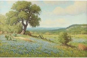 WARREN Don 1935-2006,Hill Country Bluebonnets,Simpson Galleries US 2015-11-07