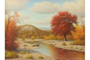 WARREN Don 1935-2006,Texas Autumn Landscape,Simpson Galleries US 2015-11-07